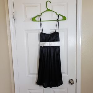 Black Cami Satin Dress